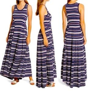 CASLON Nwt Tiered Smocked Waist Jersey Maxi Dress | 1X